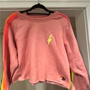 Aviator Nation Coral Colored Sweatshirt